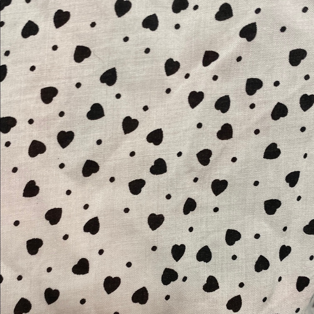 JNY Black and White Tie Front Blouse with Peter Pan Collar - Picture 4 of 4